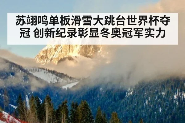 苏翊鸣单板滑雪大跳台世界杯夺冠 创新纪录彰显冬奥冠军实力
